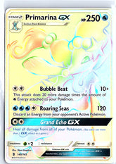 Pokemon | Primarina GX | RAINBOW HYPER RARE | Guardians Rising 149/145 |